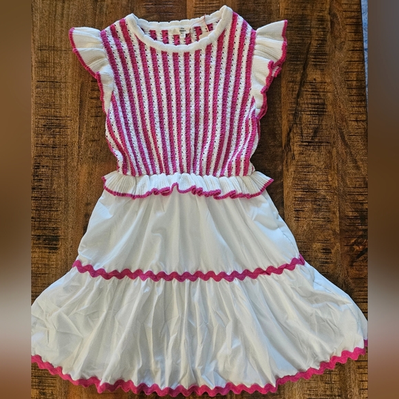 entro Dresses & Skirts - Entro Pink and White Maxi Dress